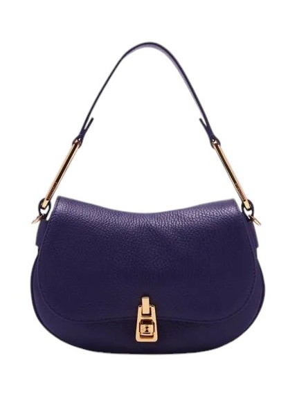 COCCINELLE MAGIE SOFT Bolso bandolera de piel con bandolera azul real - Bolsos Mujer