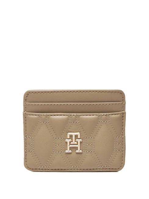 TOMMY HILFIGER REFINED  Tarjetero plano beige - Carteras Mujer