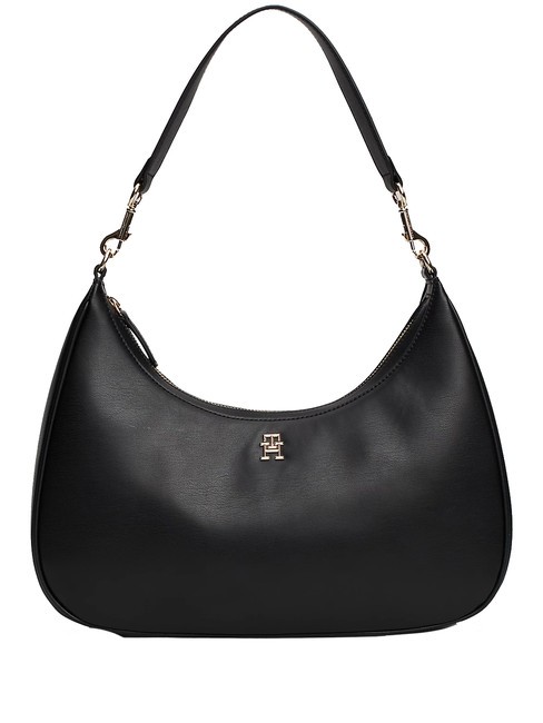 TOMMY HILFIGER REFINED Bolso hobo de hombro negro - Bolsos Mujer