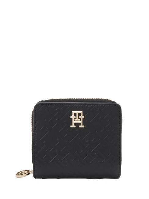 TOMMY HILFIGER DISTINCT Cartera pequeña con logo en relieve negro - Carteras Mujer