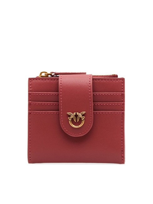 PINKO MULTI PURPOSE Cartera de piel compacta ocre rojo-oro antiguo - Carteras Mujer