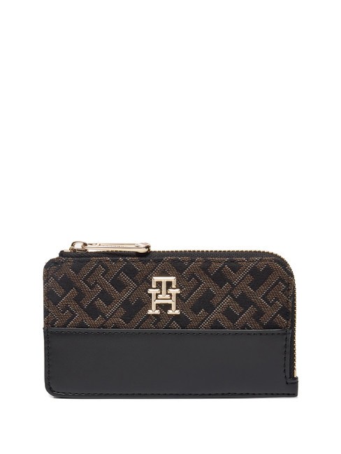 TOMMY HILFIGER JACQUARD  Cartera delgada negro - Carteras Mujer