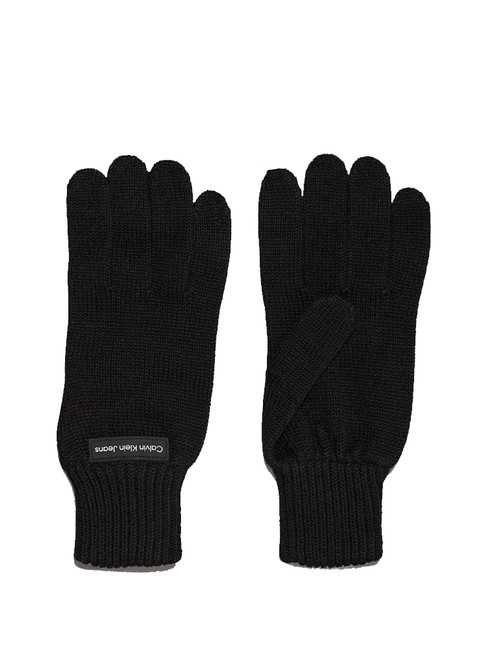 CALVIN KLEIN CK JEANS INST PATCH  Guantes de mezcla de algodón pvh negro - Guantes