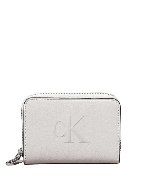 CALVIN KLEIN CK JEANS SCULPTED  Cartera mediana con cremallera mañana gris - Carteras Mujer