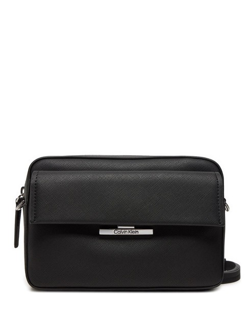 CALVIN KLEIN LINEAR Mini bolso de hombro negro - Bolsos Mujer