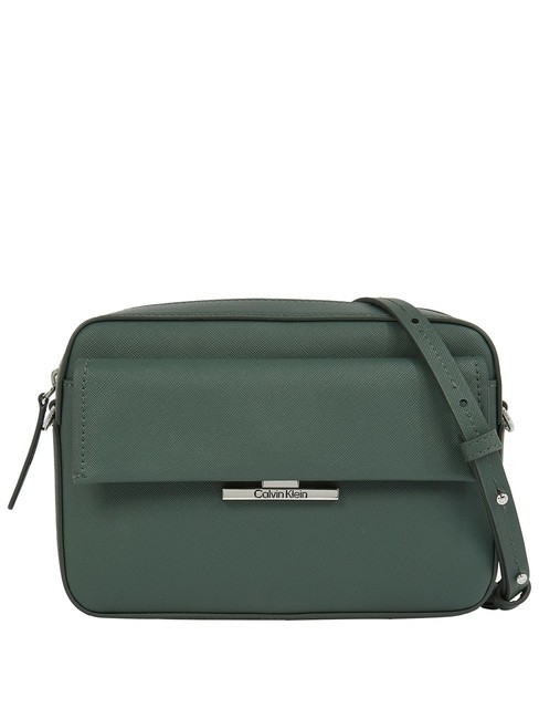 CALVIN KLEIN LINEAR Mini bolso de hombro verde palma - Bolsos Mujer