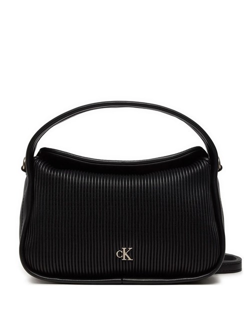 CALVIN KLEIN CK JEANS RIB PU Mini bolso de mano, con bandolera pvh negro - Bolsos Mujer