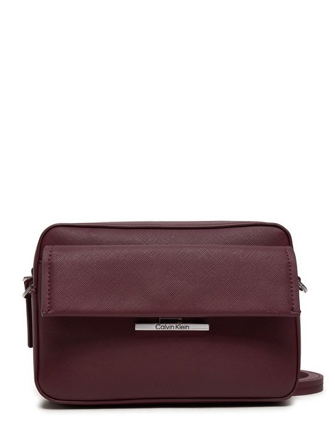 CALVIN KLEIN LINEAR Mini bolso de hombro sangre de buey - Bolsos Mujer