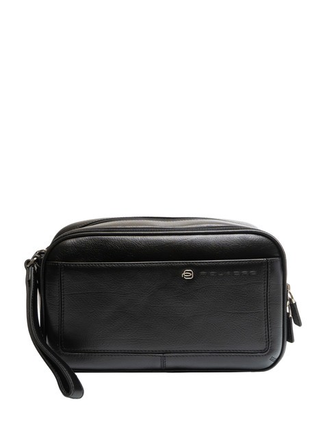 PIQUADRO VIBE Bolso de cuero negro - Bandoleras Hombre