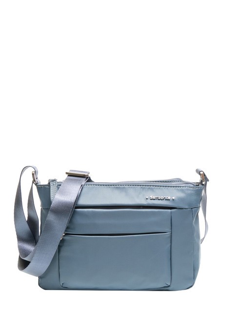 SAMSONITE MOVE 4.0 Bolso bandolera pequeño con 3 cremalleras tormenta azul - Bolsos Mujer