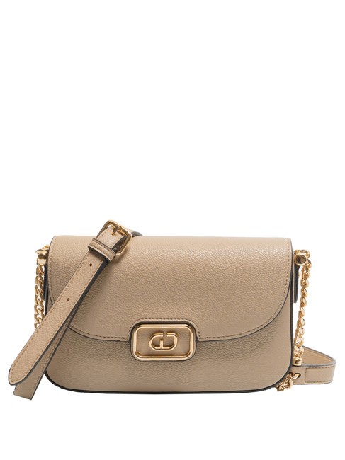 GAUDÌ CLAIRE Bolso bandolera con solapa arena - Bolsos Mujer