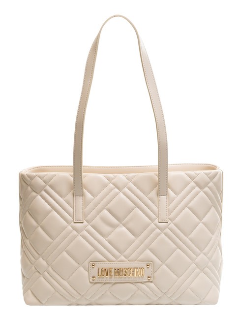 LOVE MOSCHINO QUILTED  Comprador de hombro Marfil - Bolsos Mujer