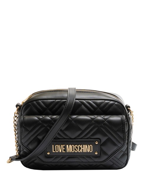 LOVE MOSCHINO QUILTED  Bolso mini para cámara al hombro negro - Bolsos Mujer