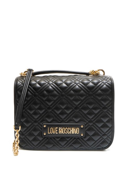 LOVE MOSCHINO QUILTED Bolso acolchado convertible negro - Bolsos Mujer