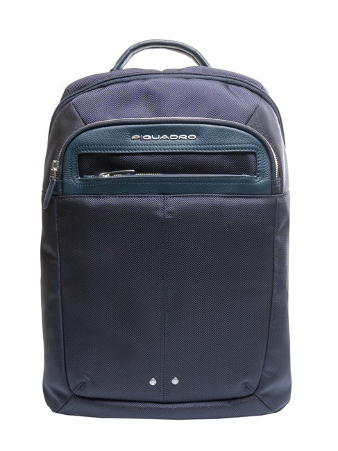 PIQUADRO LINK Mochila en piel y tela, soporte para pc de 15,6" azul2 - Mochilas para portátil