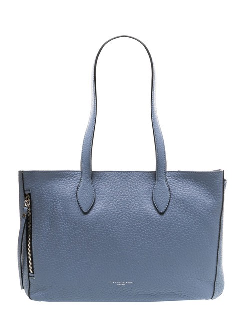 GIANNI CHIARINI TWIN Bolso shopping de piel martillada ming azul - Bolsos Mujer