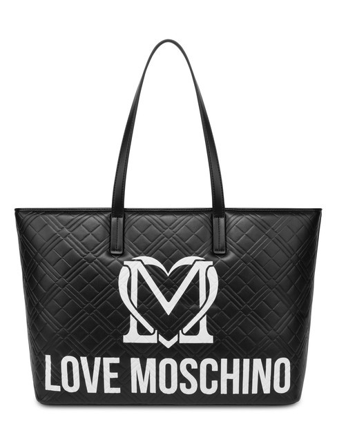 LOVE MOSCHINO LOGO QUILT Bolso shopping al hombro no / no - Bolsos Mujer