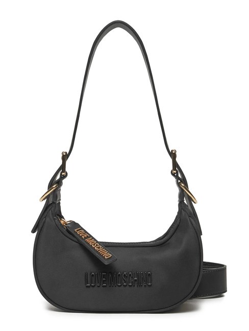 LOVE MOSCHINO EASY Bolso bandolera de nailon negro - Bolsos Mujer