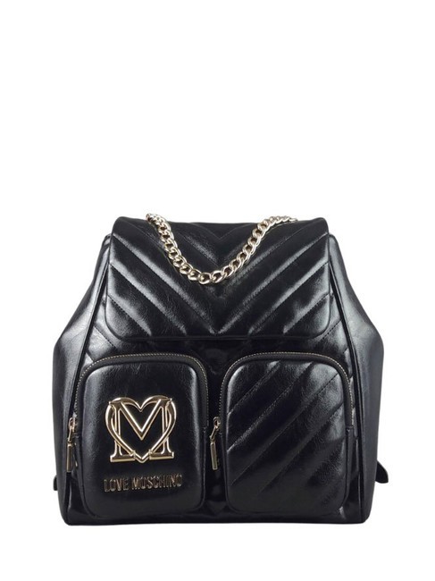 LOVE MOSCHINO CITY POCKETS Mochila acolchada negro - Bolsos Mujer