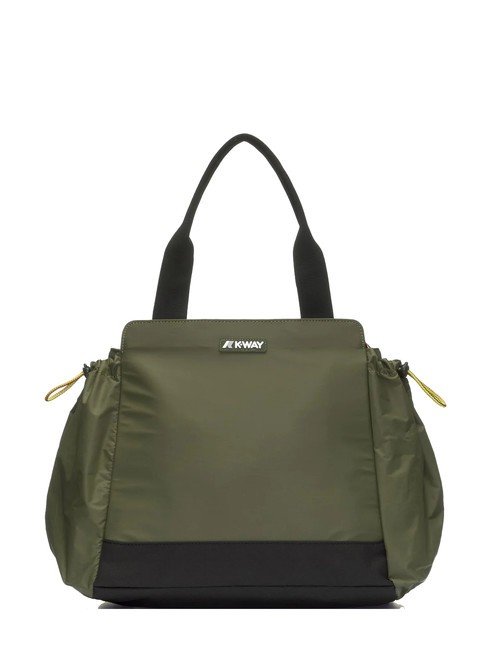 KWAY AISY Bolso tote de nailon ciprés verde - Bolsos Mujer