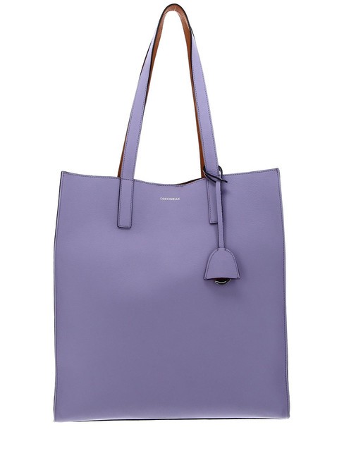 COCCINELLE EASY SHOPPING Bolso tote en piel granulada lavanda/pimentón - Bolsos Mujer