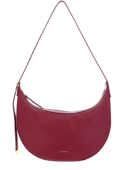 COCCINELLE GLEEN Bolso bandolera, en piel. rojo granate - Bolsos Mujer