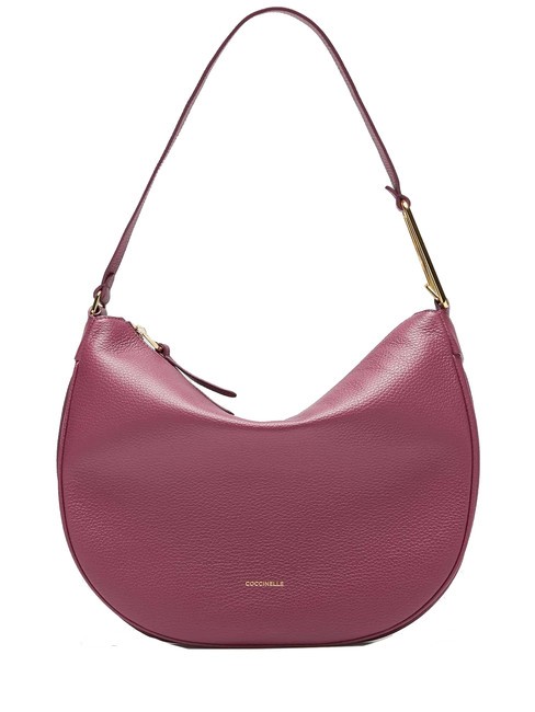 COCCINELLE PRISCILLA Bolso bandolera, en piel rojo granate - Bolsos Mujer