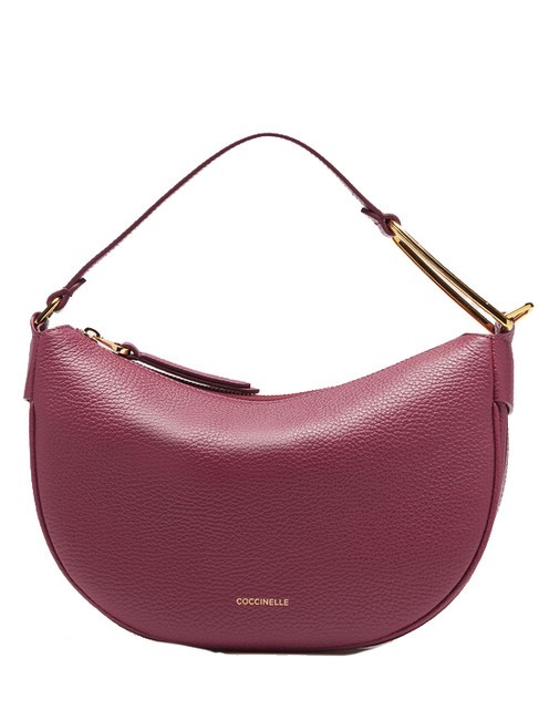 COCCINELLE PRISCILLA Bolso con bandolera, en piel rojo granate - Bolsos Mujer