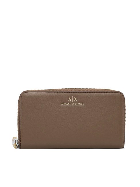 ARMANI EXCHANGE A|X Cartera grande con cremallera alrededor pisco oscuro - Carteras Mujer