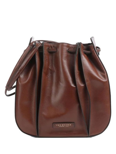 THE BRIDGE CAMILLA  Cubo de cuero BROWN - Bolsos Mujer