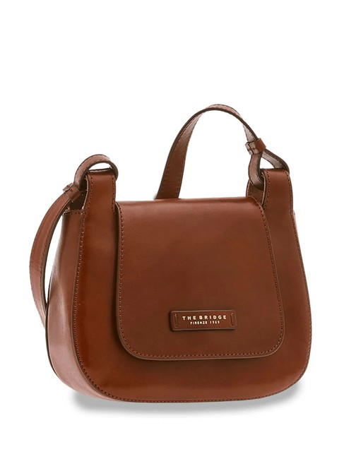 THE BRIDGE LUCIA Bolso bandolera, en piel. BROWN - Bolsos Mujer