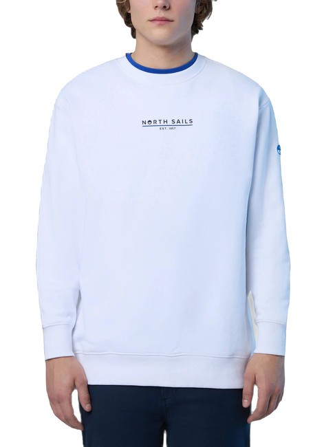 NORTH SAILS BASIC Sudadera de algodón con logotipo blanco - Sudaderas