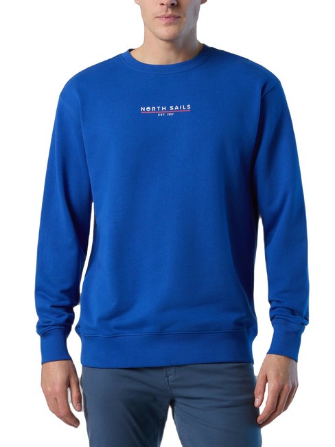 NORTH SAILS BASIC Sudadera de algodón con logotipo surf azul - Sudaderas