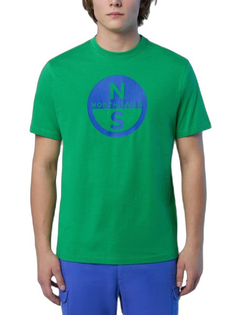 NORTH SAILS BASIC Camiseta de algodón con logo estampado abeja verde - camiseta