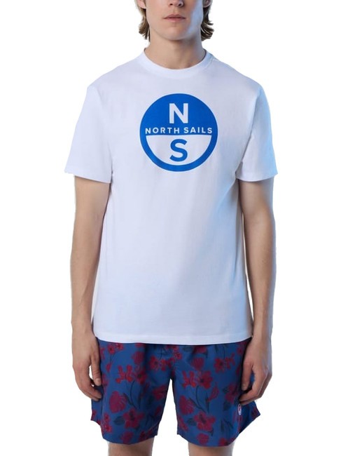 NORTH SAILS BASIC Camiseta de algodón con logo estampado blanco - camiseta