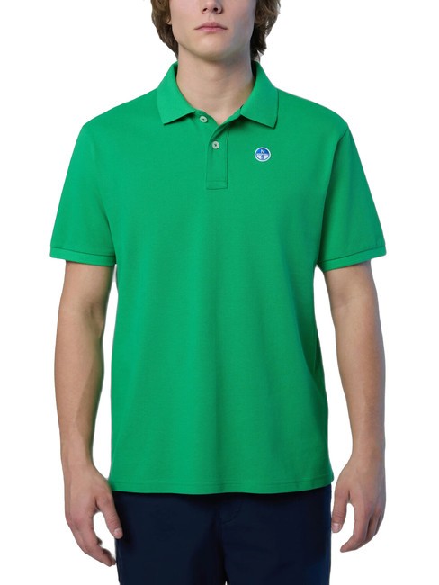 NORTH SAILS BASIC Polo de manga corta de algodón abeja verde - camisa polo