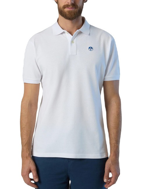 NORTH SAILS BASIC Polo de manga corta de algodón blanco - camisa polo