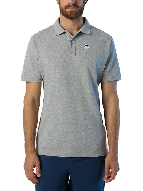 NORTH SAILS BASIC Polo de manga corta de algodón mezcla gris - camisa polo