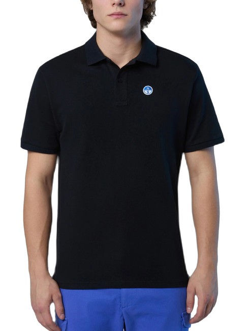 NORTH SAILS BASIC Polo de manga corta de algodón negro - camisa polo