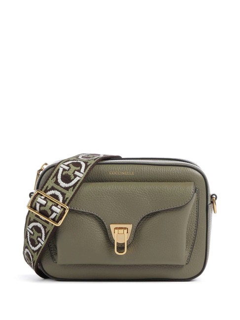 COCCINELLE BEAT SOFT RIBB Bolso bandolera de piel verde laurel - Bolsos Mujer