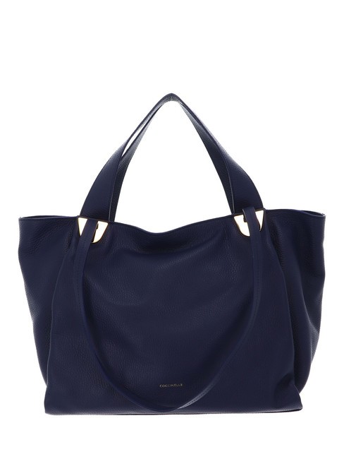 COCCINELLE OLIVER Bolso de piel con doble asa azul real - Bolsos Mujer