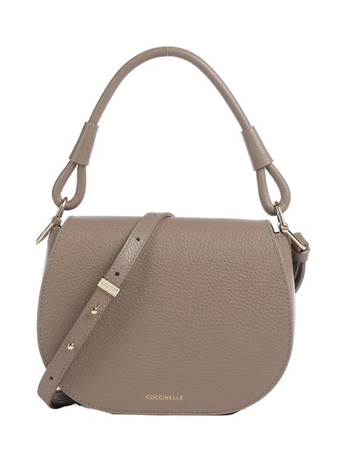 COCCINELLE ECLYPS  Mini bolso de mano, con bandolera topo cálido - Bolsos Mujer