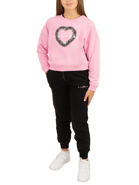 JOHN RICHMOND SOBRIN Chándal sudadera y pantalón begonia rosa-negra - Chándales para niños