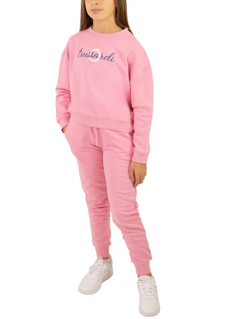 TRUSSARDI FLESHI Chándal sudadera y pantalón beconia rosa - Chándales para niños