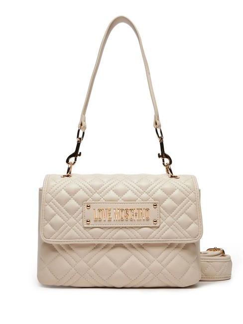 LOVE MOSCHINO QUILTED  Bolso acolchado Marfil - Bolsos Mujer