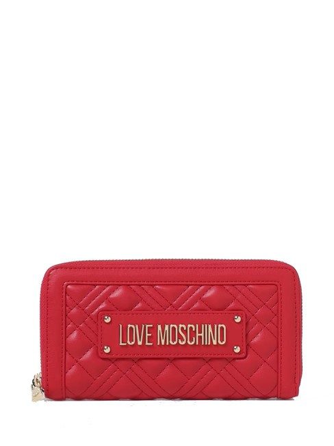 LOVE MOSCHINO QUILTED L Cartera con cremallera ROJO - Carteras Mujer