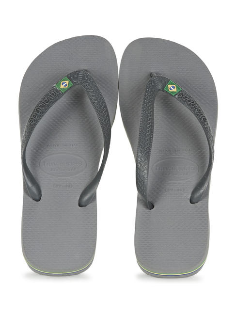 HAVAIANAS  Chanclas BRASIL LOGO acero / gris - Zapatos unisex