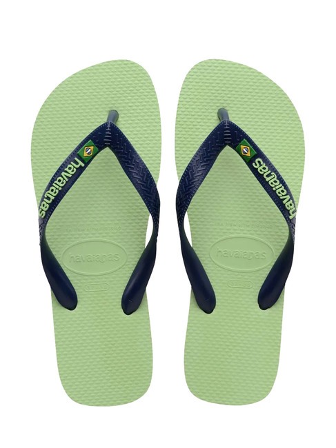 HAVAIANAS BRASIL LOGO Chanclas para hombre La hierba de limón - Zapatos unisex