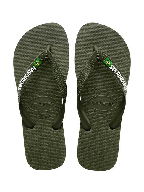 HAVAIANAS BRASIL LOGO Chanclas para hombre verde verde - Zapatos unisex