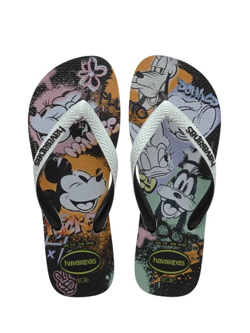 HAVAIANAS DISNEY STYLISH Chancletas negro/blanco/negro - Zapatos unisex